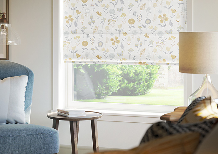 Floral Whimsy, Sunrise - Roman Blind - Image 5